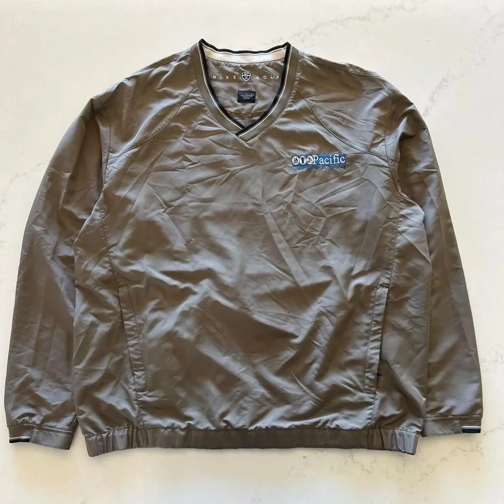Nike Men's Khaki and Brown Jacket